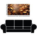 Elegant Gold Leaf Wall Art Canvas Painting for Luxury Décor