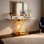 elegant-gold-led-console-table-with-smooth-white-marble-top