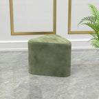 Elegant Green Ottoman Pouffe with Diamond-Stitch Top