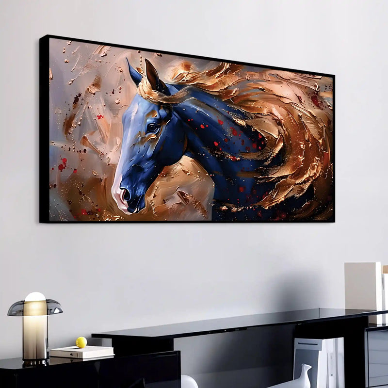 Elegant Horse Canvas Painting for Home Decor