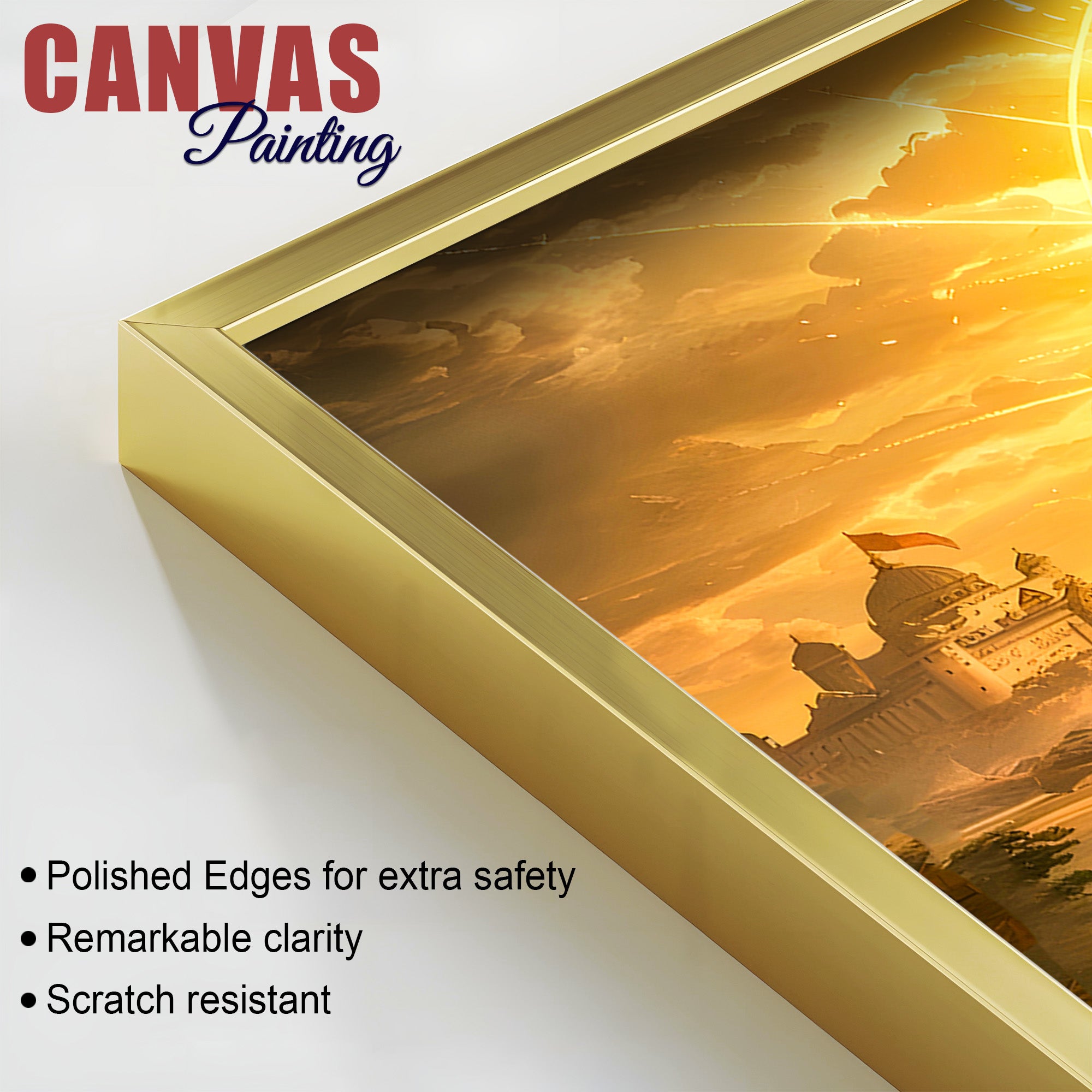 Elegant Indian Royal Warrior Shivaji Maharaj Canvas Painting