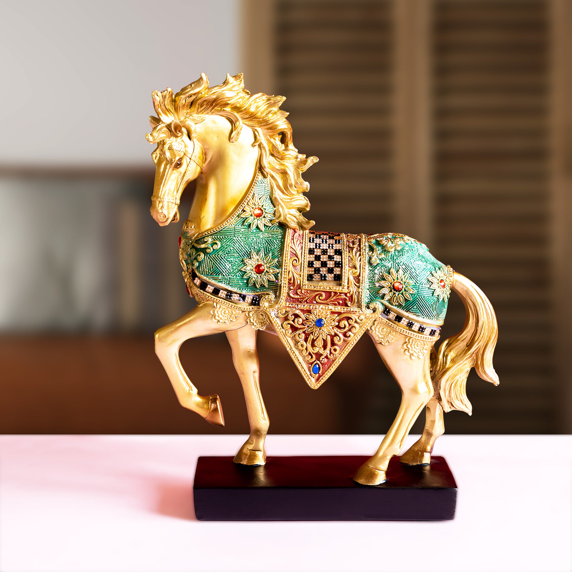 Elegant Linga Horse Showpiece