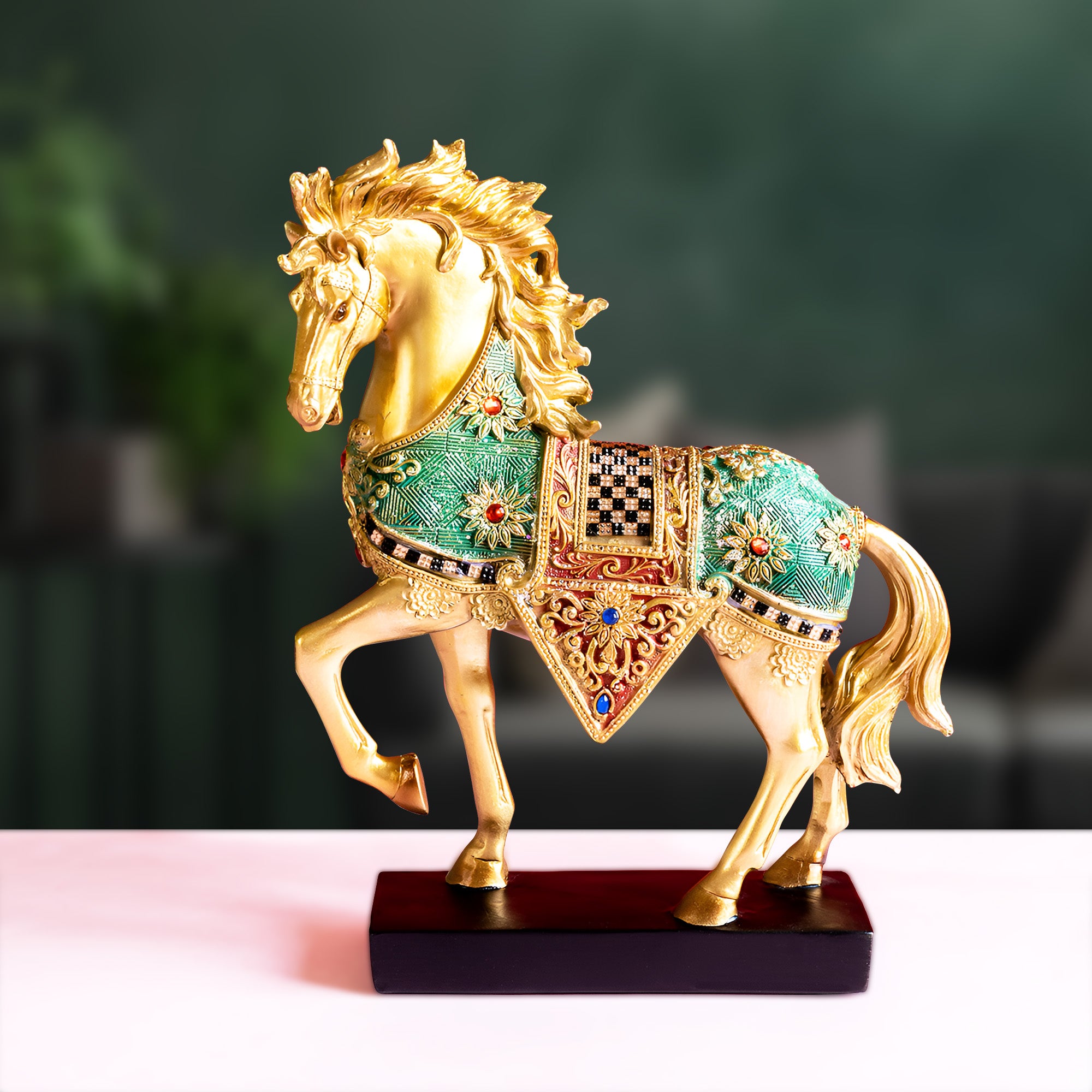 Elegant Linga Horse Showpiece