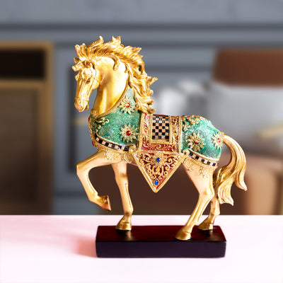 Elegant Linga Horse Showpiece