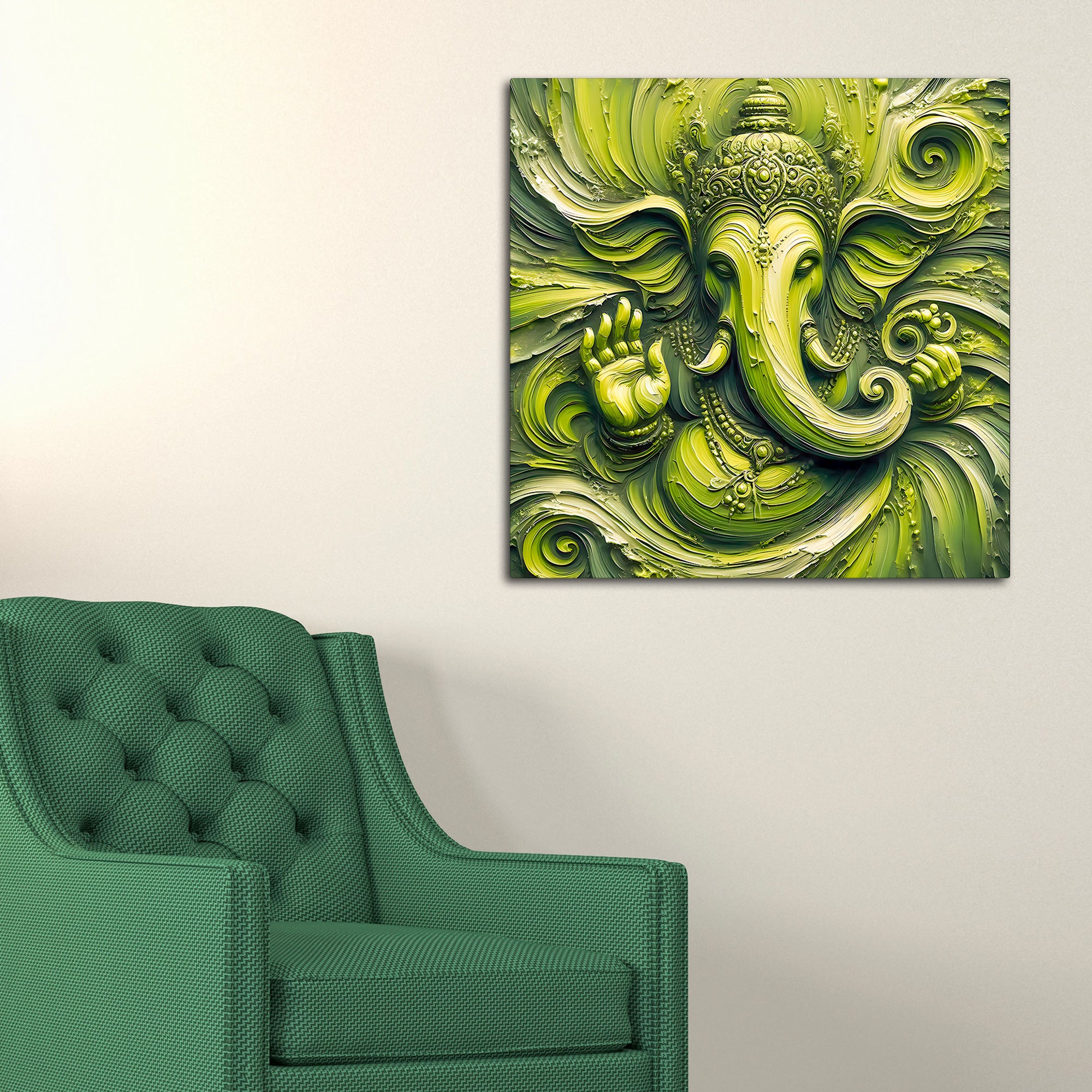 Elegant Lord Ganesh Ji Painting