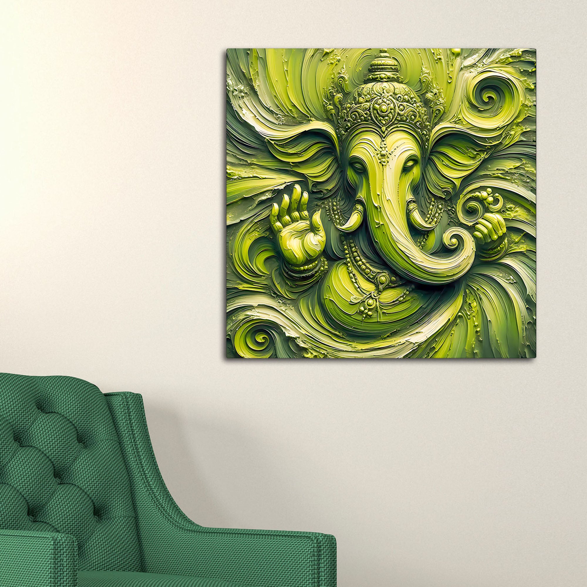 Elegant Lord Ganesh Ji Painting