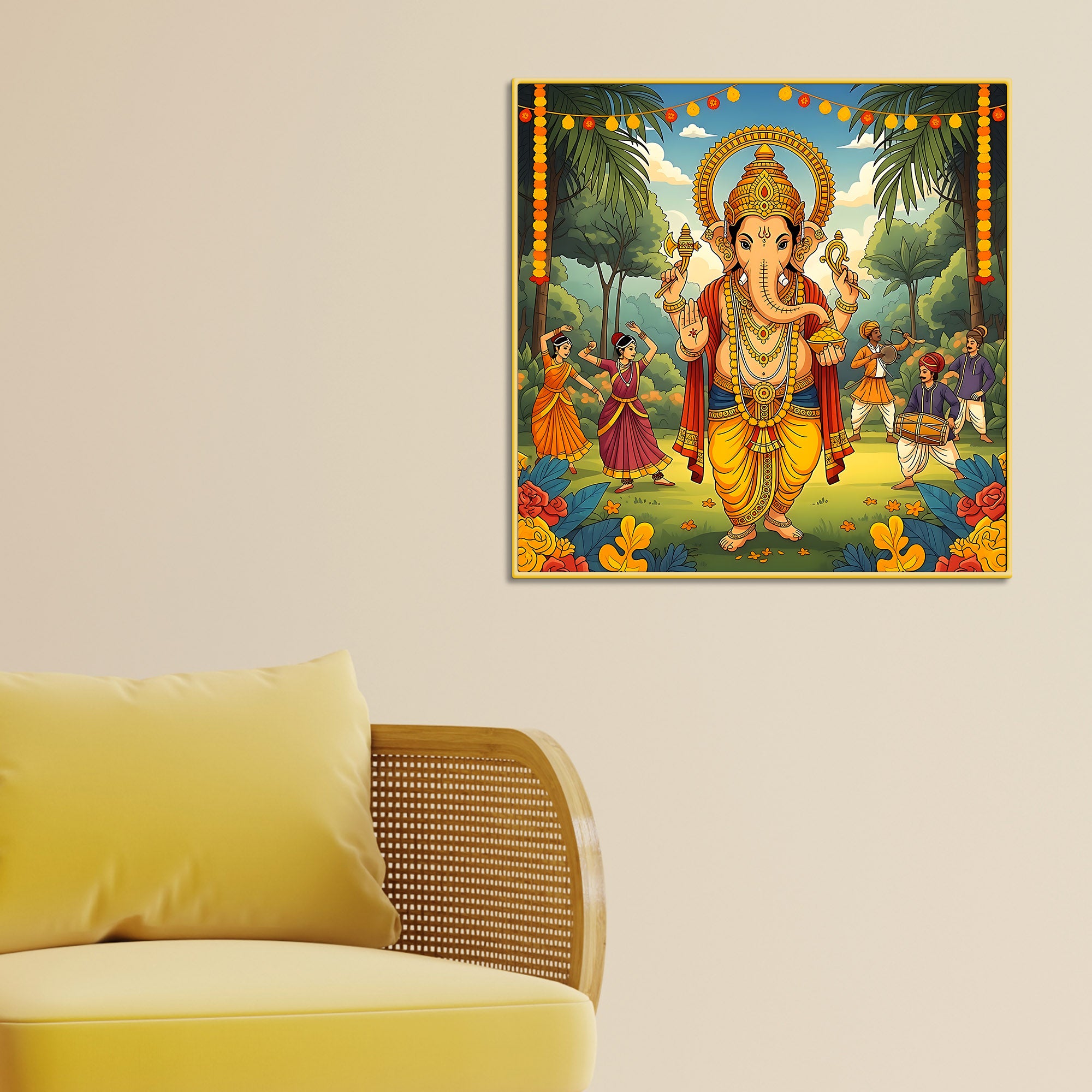 elegant-lord-ganesh-ji-wall-painting
