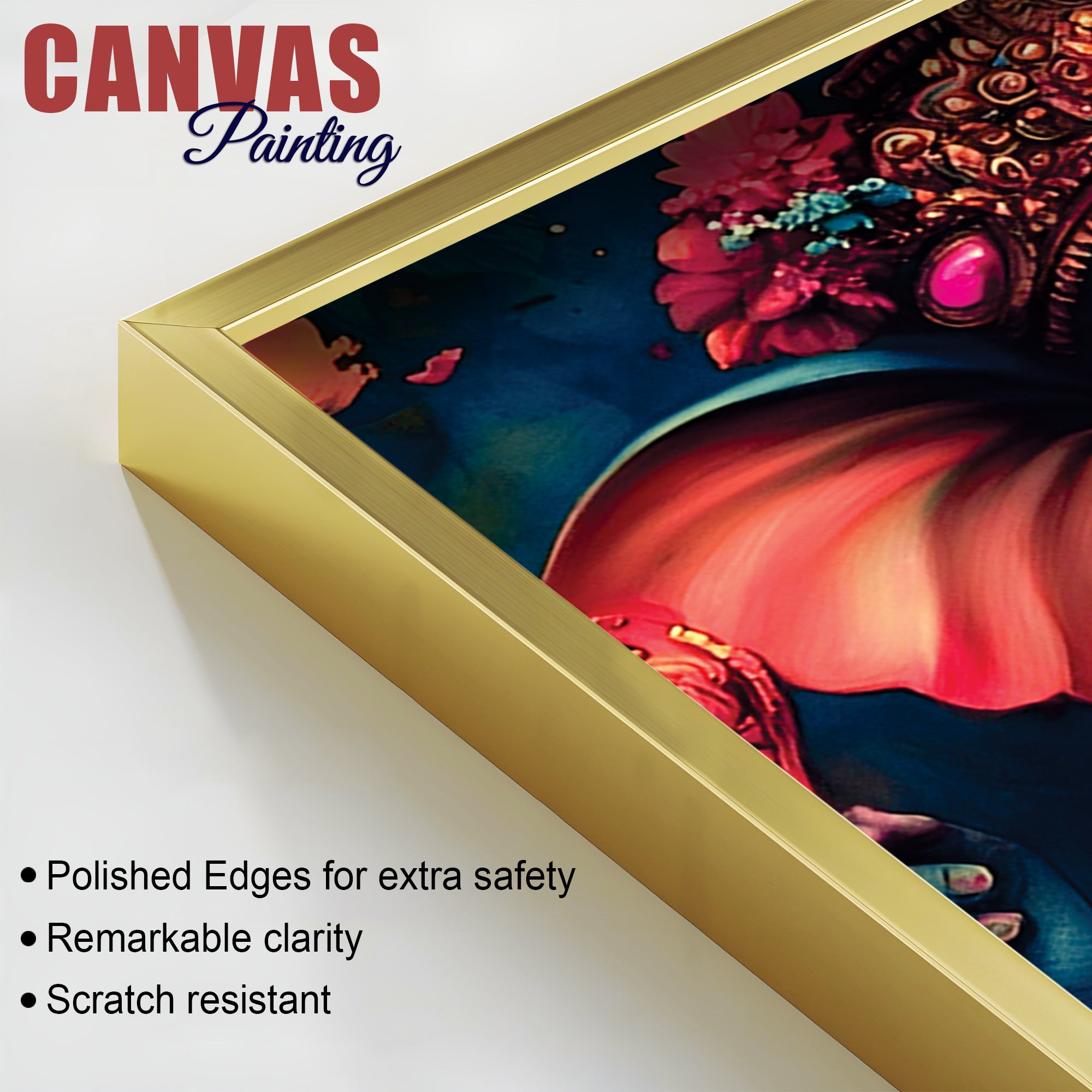 Elegant Lord Ganesh Wall Painting