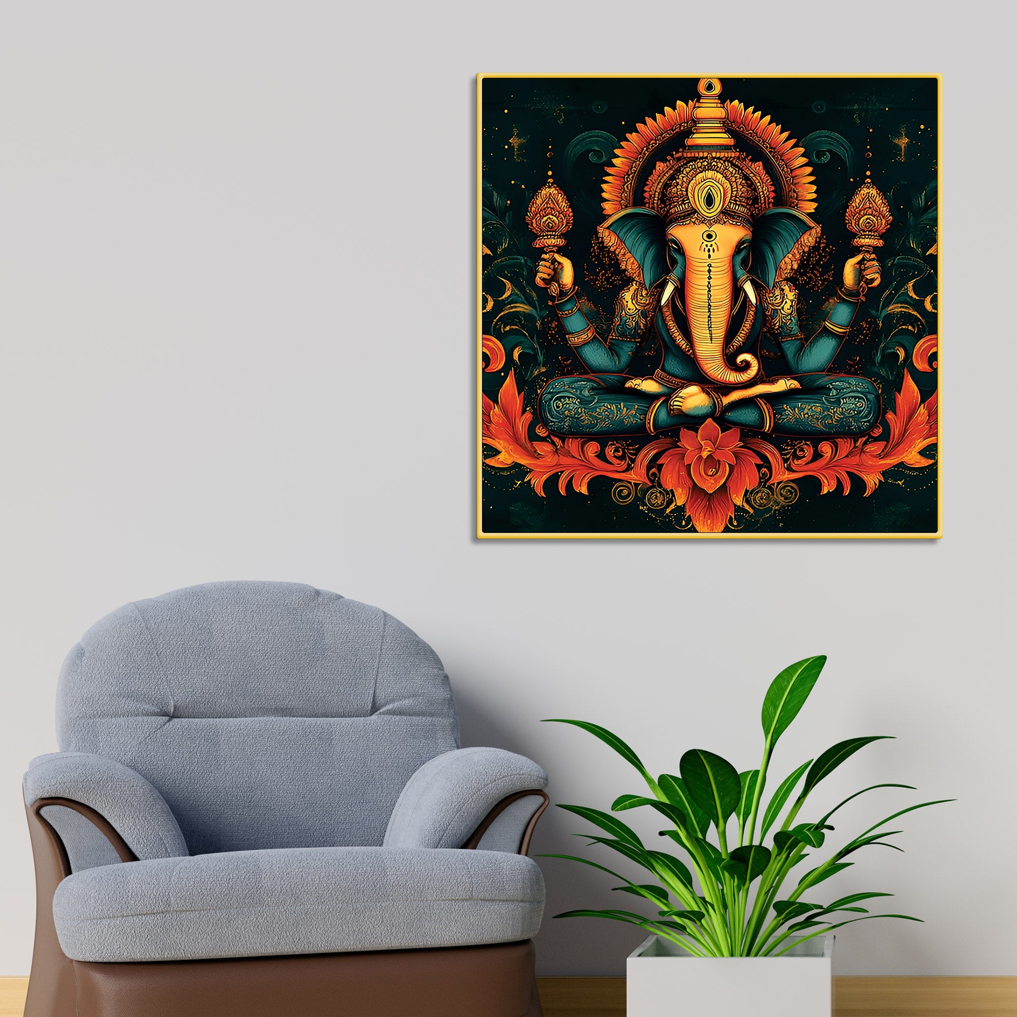 elegant-lord-ganesha-wall-art-painting