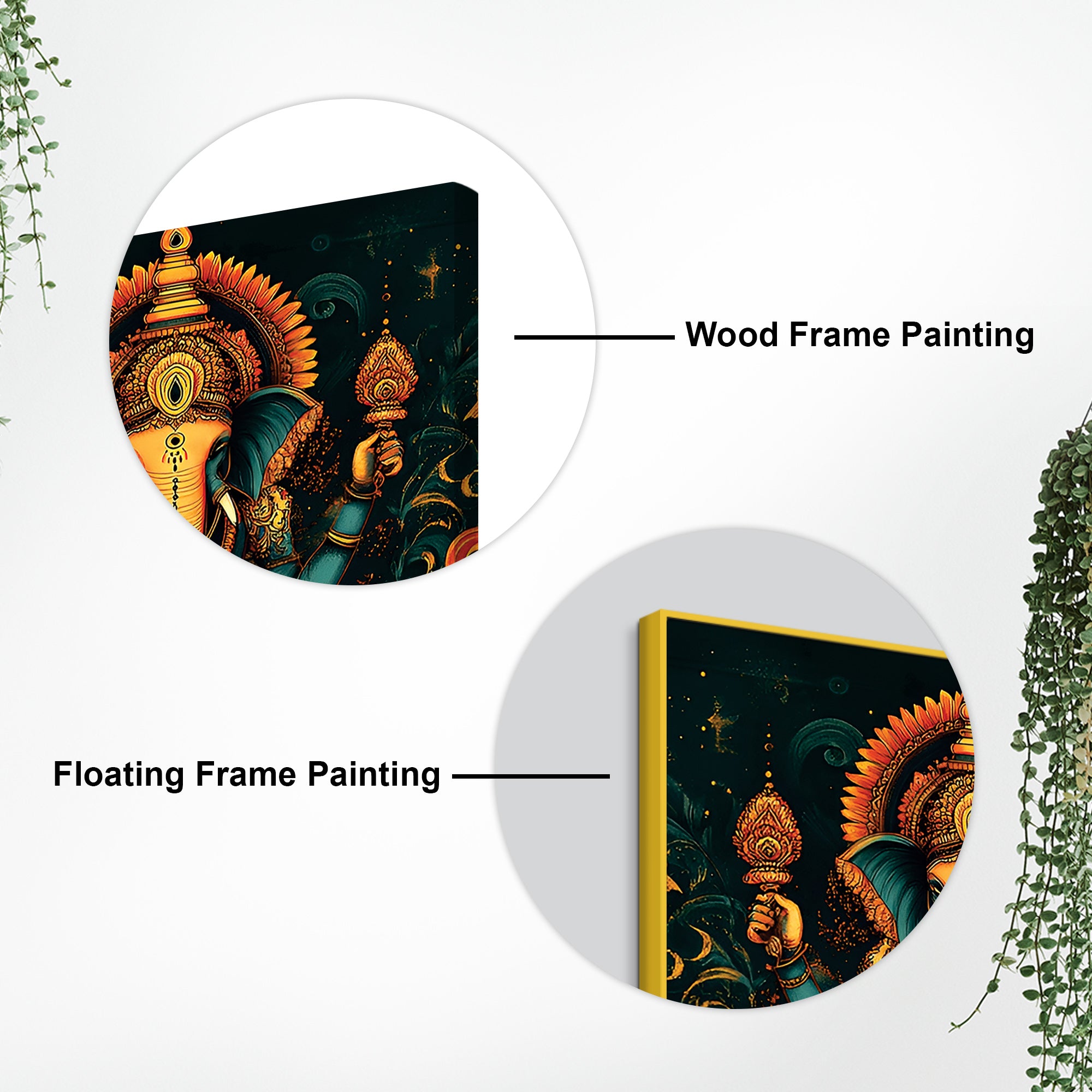 Elegant Lord Ganesha Wall Art Painting