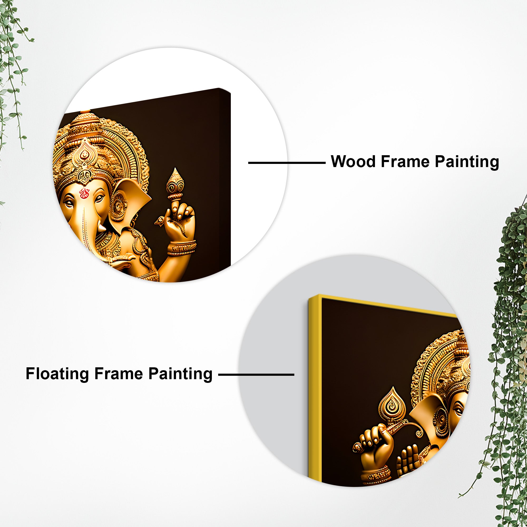 Elegant Lord Ganesha Wall Décor Painting