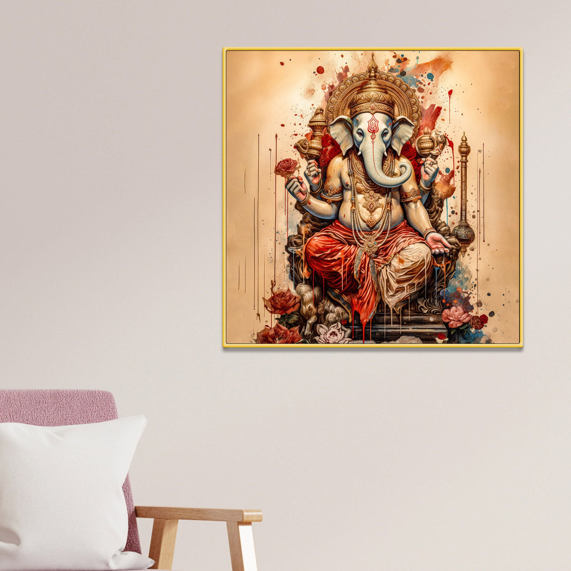 Elegant Lord Ganpati Painting