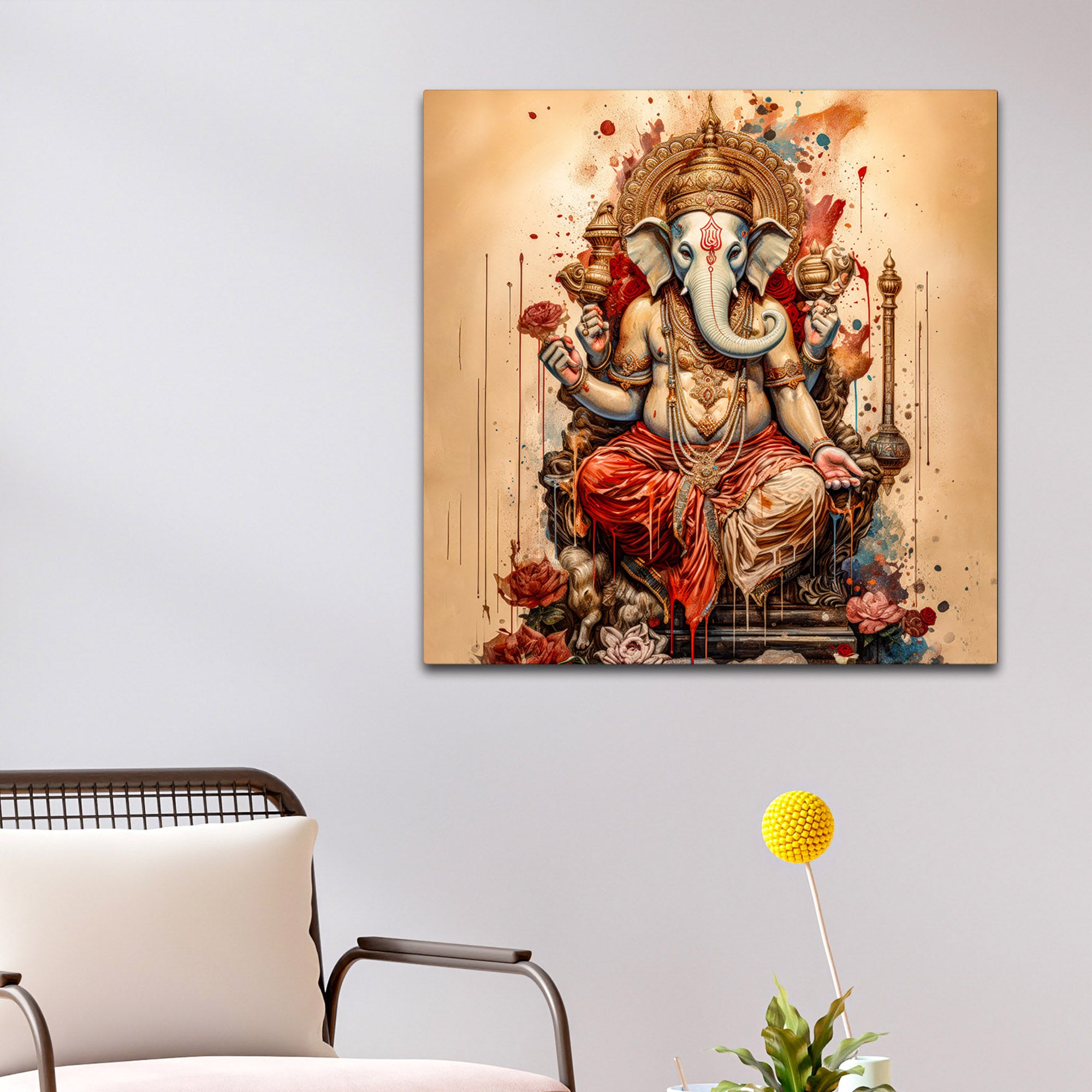 Elegant Lord Ganpati Painting
