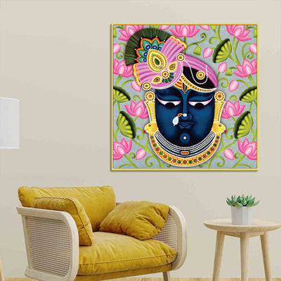 elegant-lord-shrinath-ji-canvas-wall-painting-spiritual-indian-wall-decor