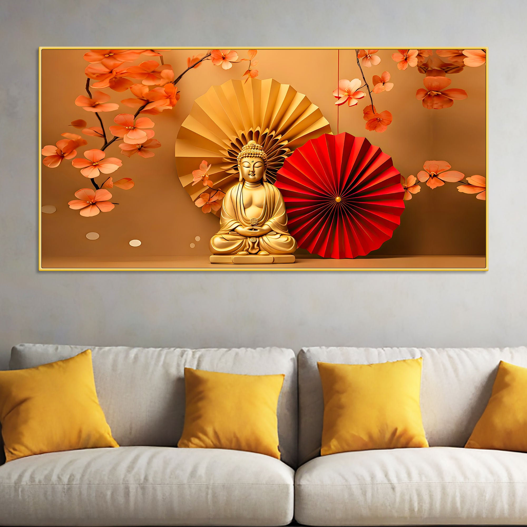elegant-luxury-buddha-wall-painting-for-modern-living-room