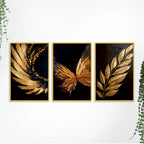 Elegant Luxury Canvas Wall Art Painting Set of Three
