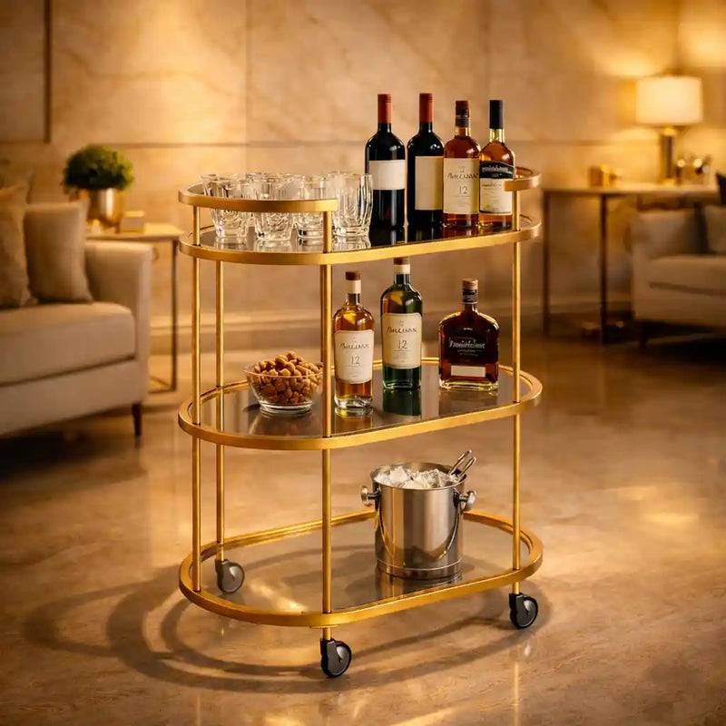 elegant-modern-bar-cart-trolley-with-golden-steel-frame