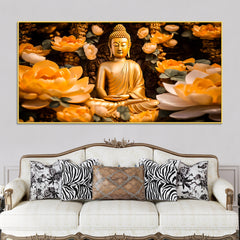 elegant-modern-buddha-wall-painting-for-decoration