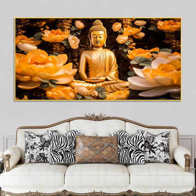 elegant-modern-buddha-wall-painting-for-decoration