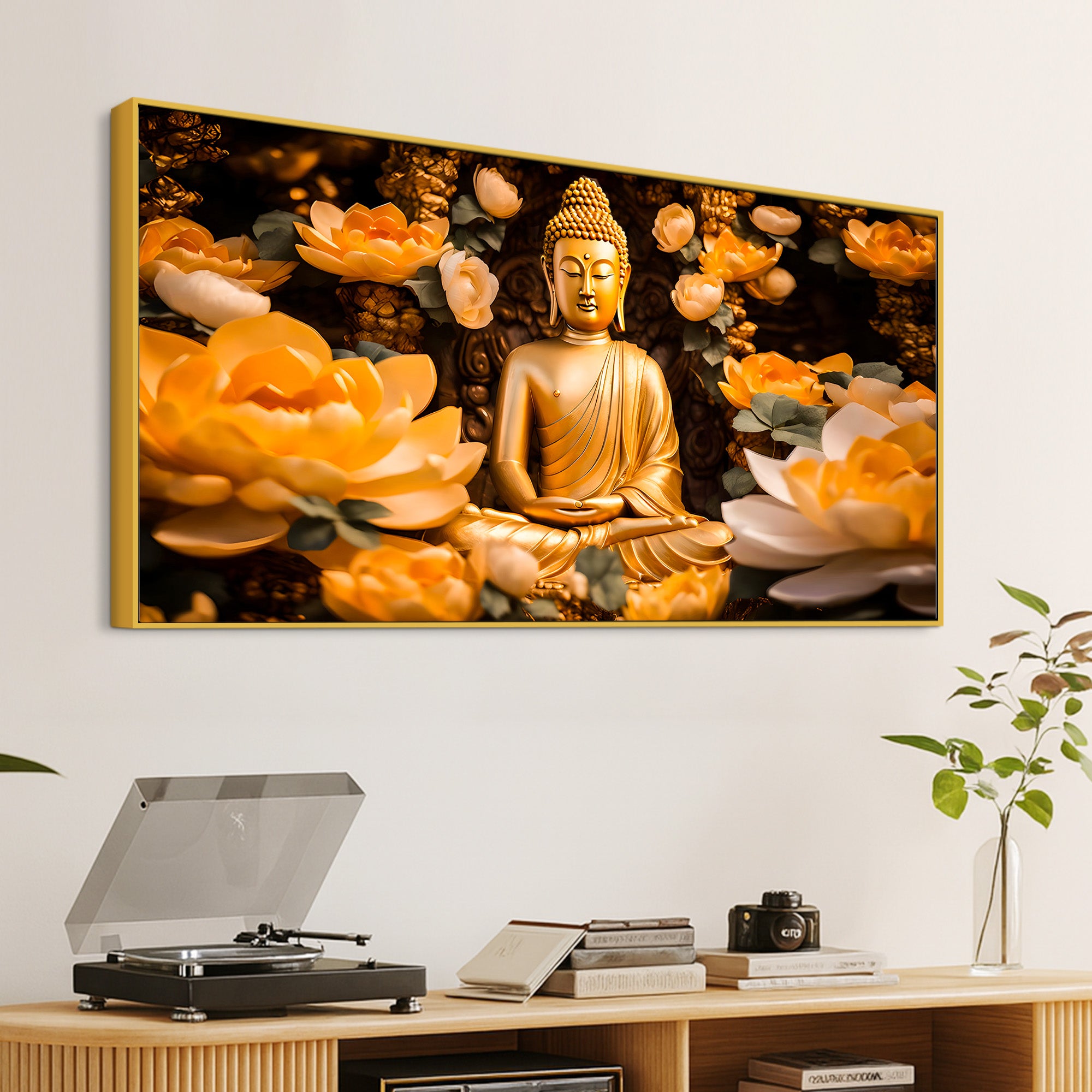 Elegant Modern Buddha Wall Painting for Decoration