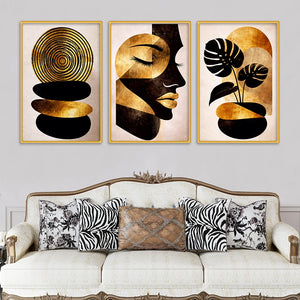 Elegant Modern Canvas Wall Decor Painting Set of Three