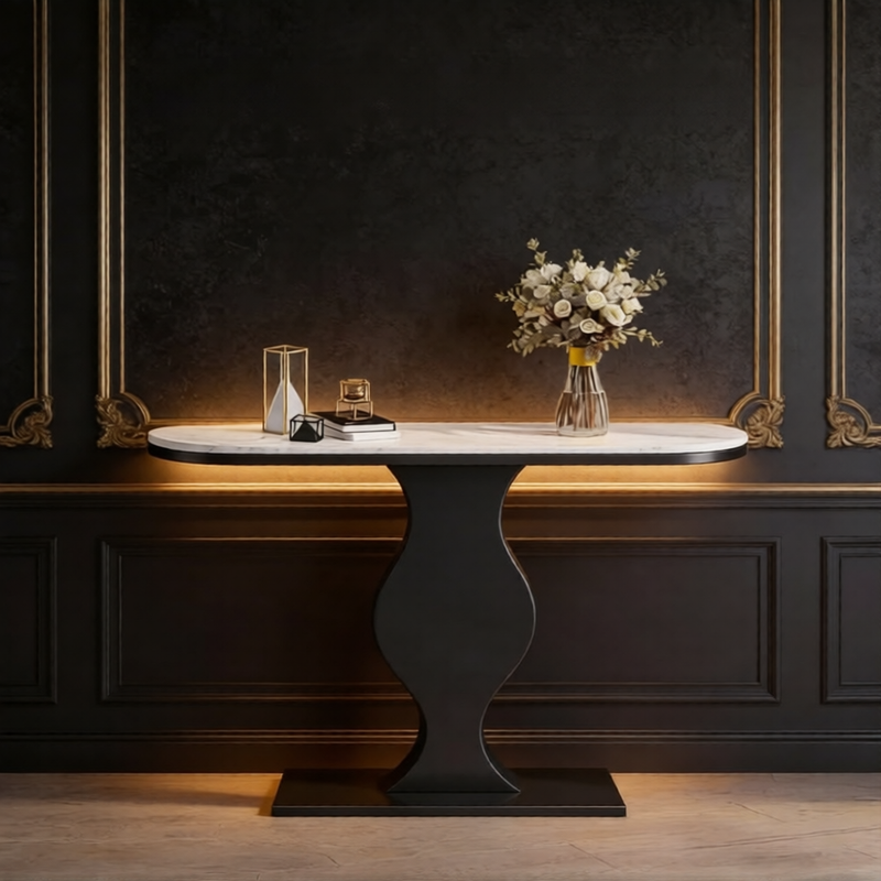 Elegant Modern Console Table for Home Entryway