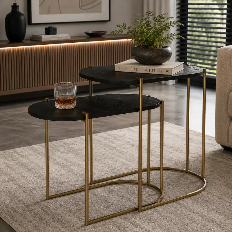 Elegant Modern Nesting Tables for Living Room Decor