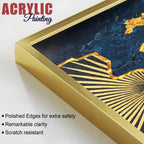 Elegant Modern Texture Acrylic Floating Painting Set of 3