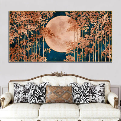 elegant-moonlight-forest-canvas-wall-art-painting
