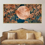 Elegant Moonlight Forest Canvas Wall Art Painting
