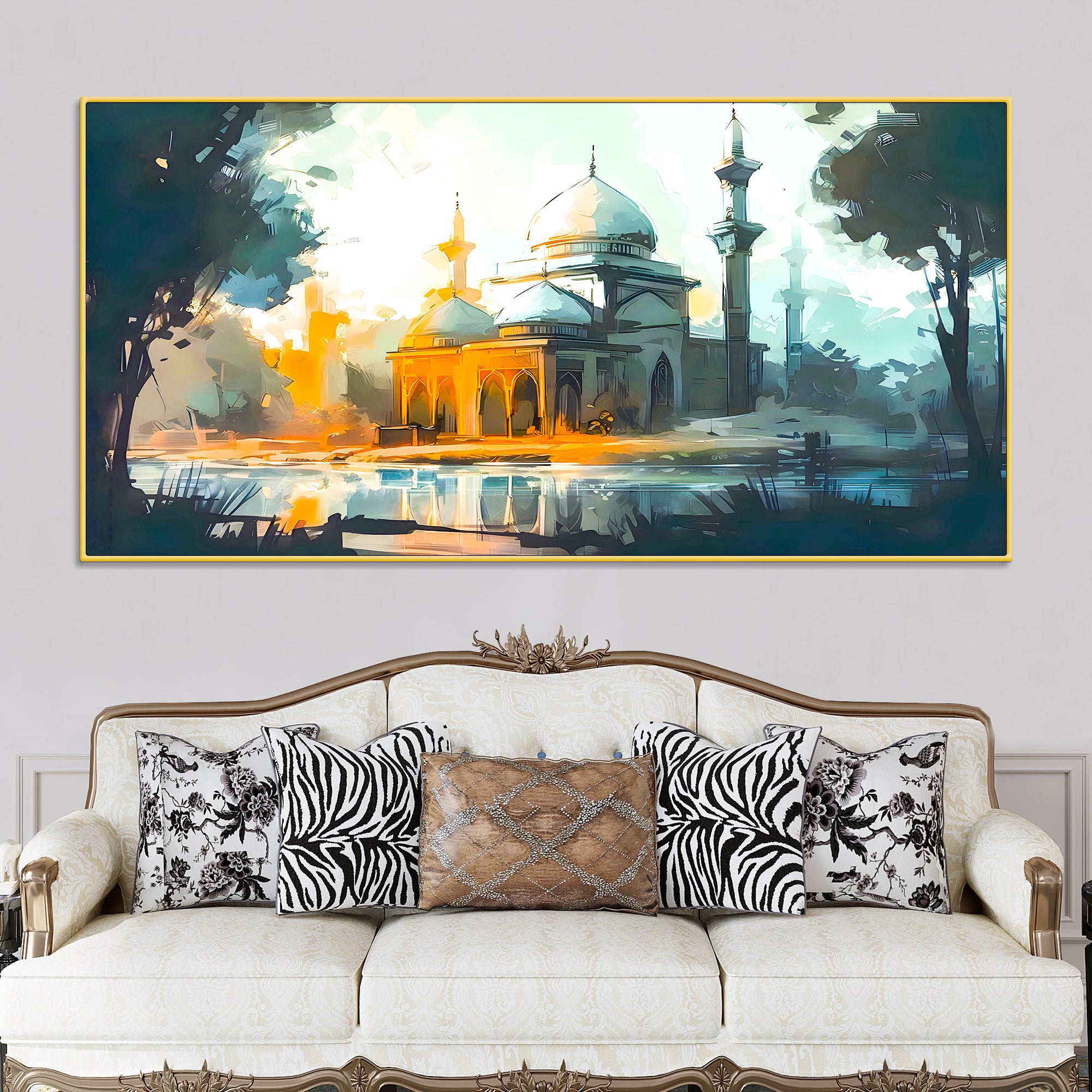 elegant-mosque-wall-painting-for-modern-home-interior