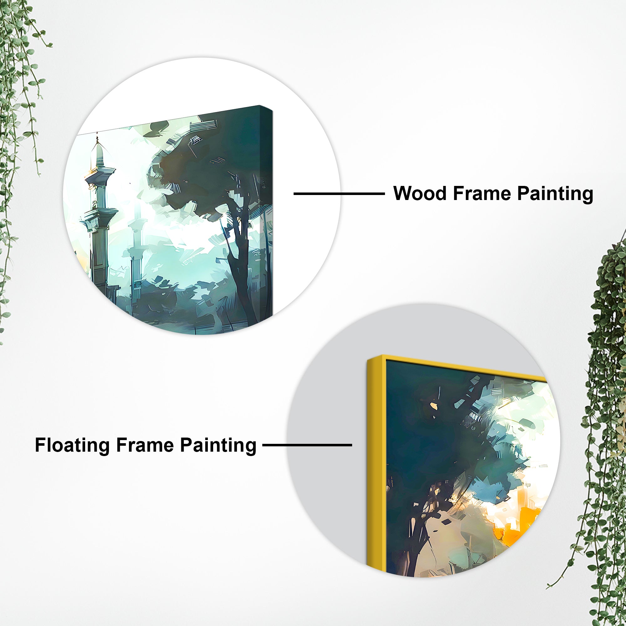 Elegant Mosque Wall Painting for Modern Home Interior