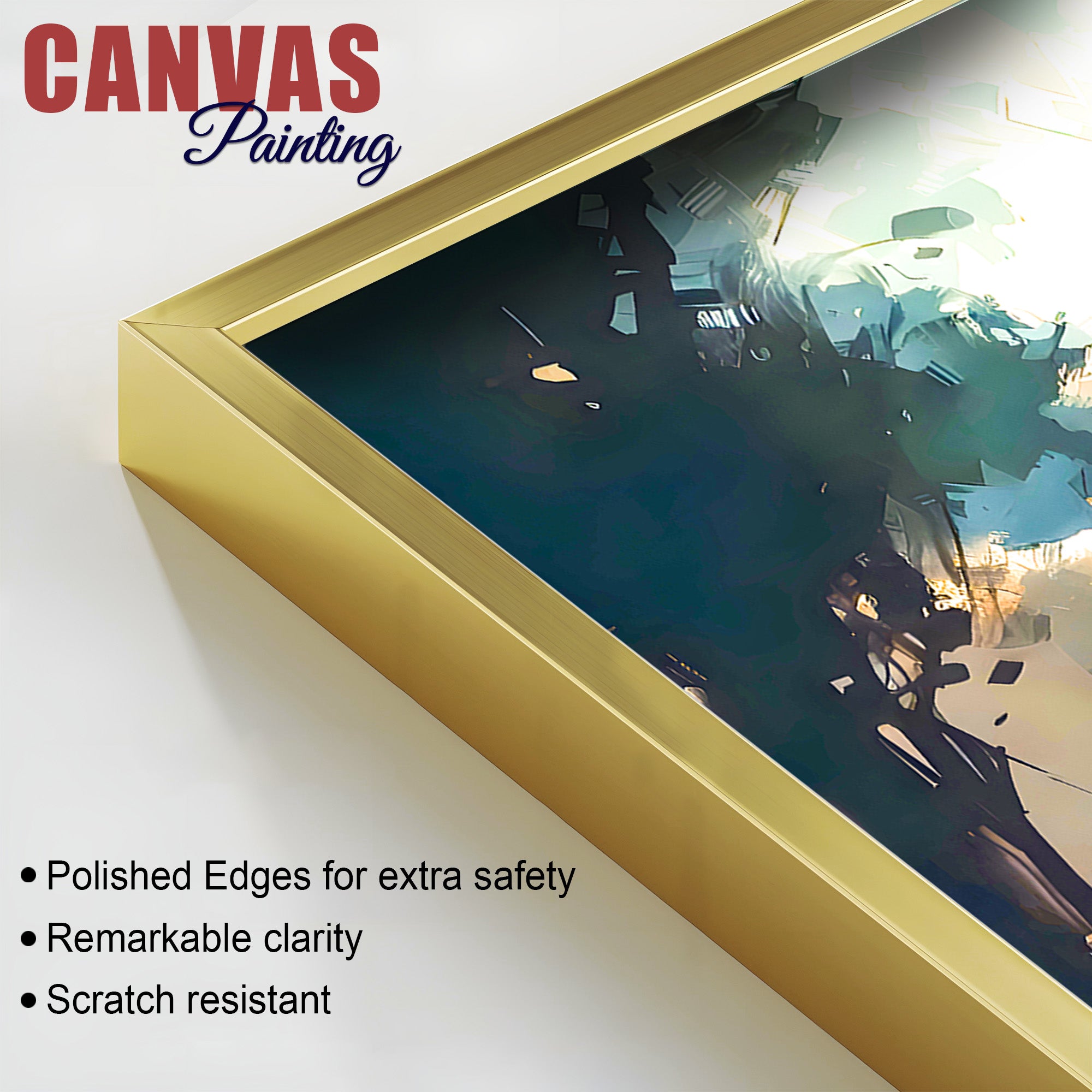 Elegant Mosque Wall Painting for Modern Home Interior