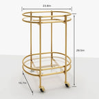 Elegant Rolling Bar Cart for Contemporary Spaces Trolley