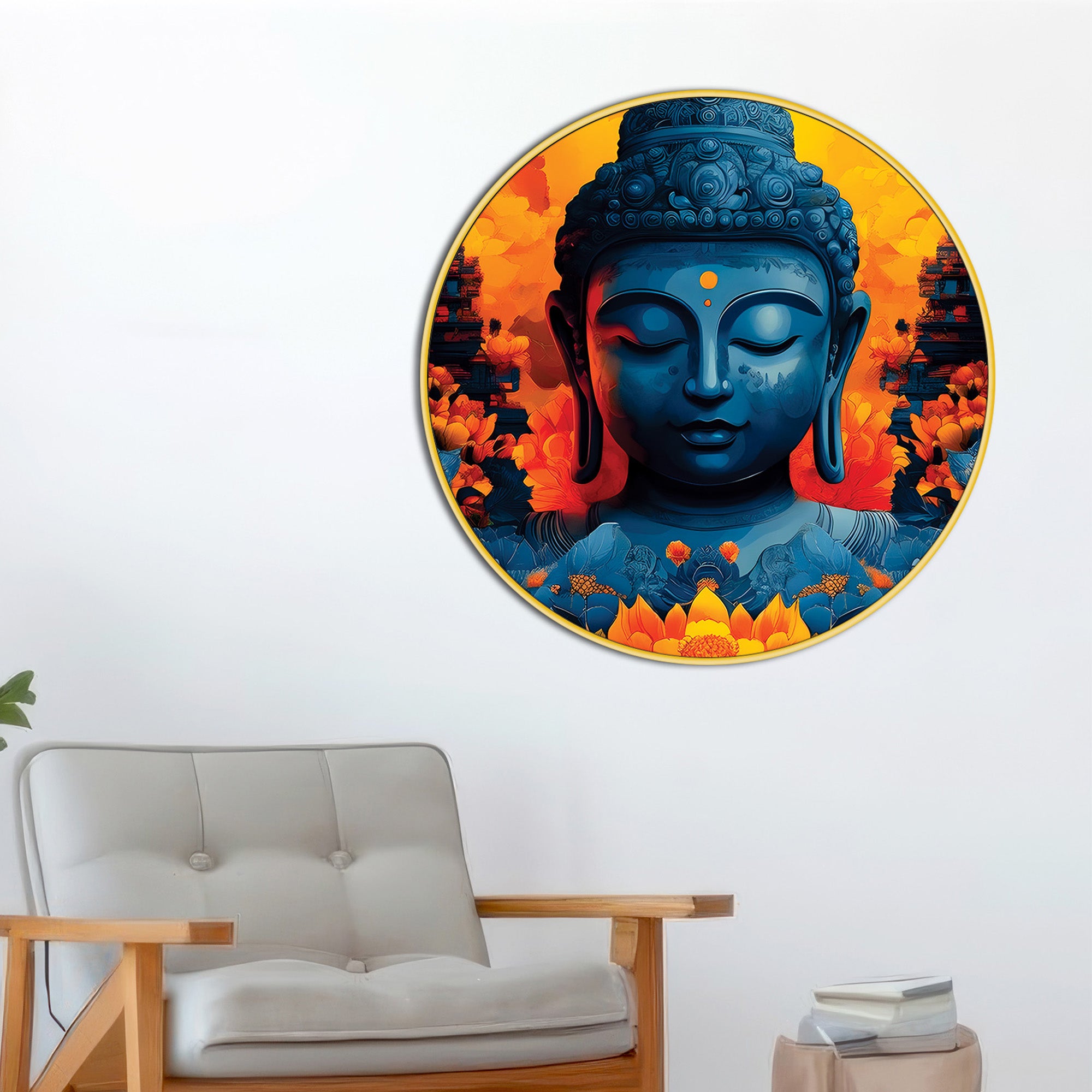 elegant-round-buddha-painting
