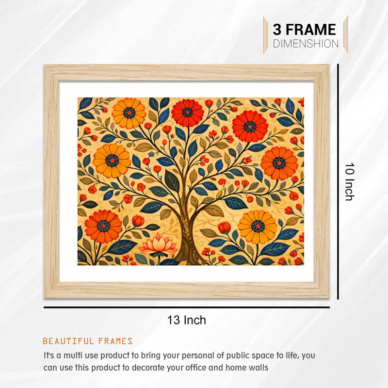 Elegant Royal Indian Wall Art Frame Set of 6