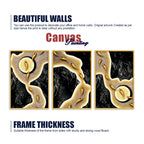 Elegant Textured Abstract Canvas Wall Painting Set of Three