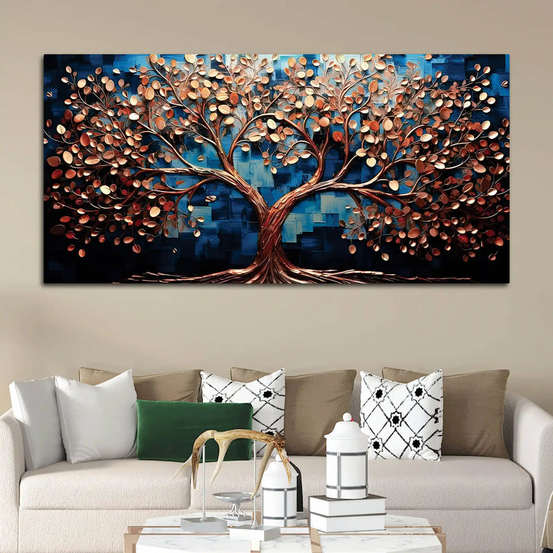 Elegant Tree of Life Canvas Painting for Modern Homes