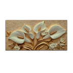 Elegant White Calla Lily Canvas Painting Wall Art for Living Room Decor