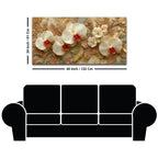 Elegant White Orchid Bloom 3D Canvas Wall Painting