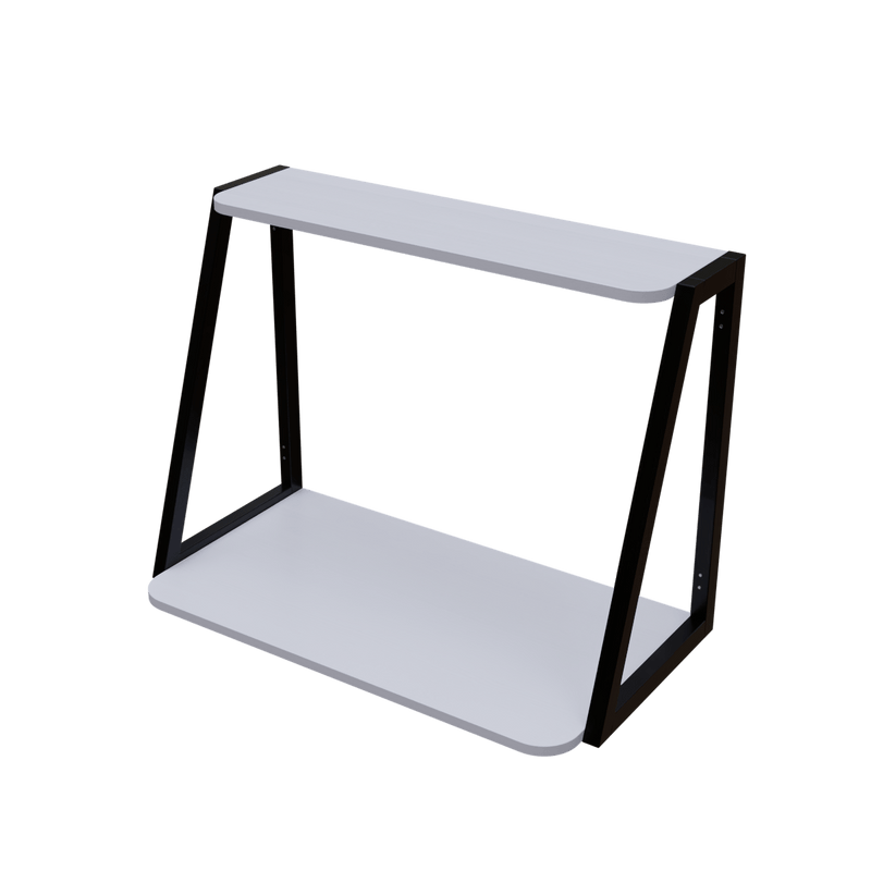 Elegant Wooden Wall Mounted Desk for Books & Display Decor