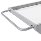 Elegant Z-Leg Serving Trolley in Metal Finish