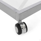 Elegant Z-Leg Serving Trolley in Metal Finish