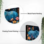 Elephant Floral Canvas Abstract Artwork Wall Painting for Home Decor