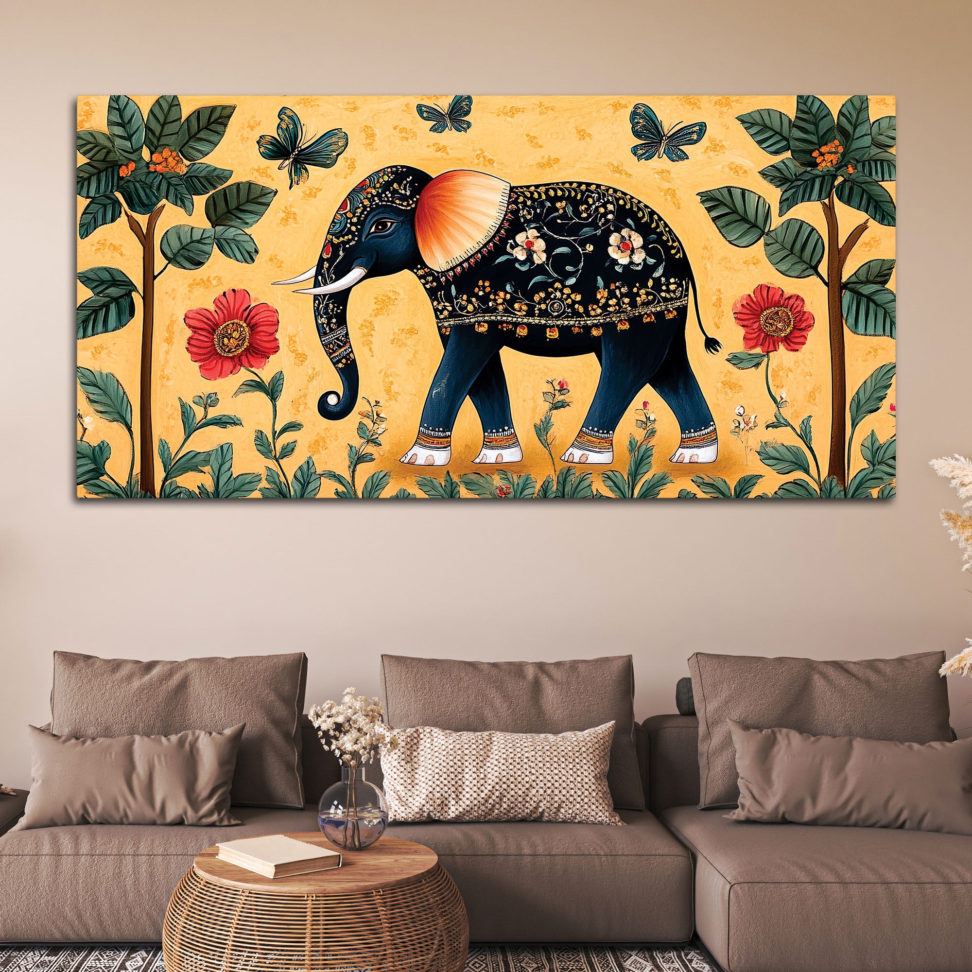 Elephant Wall Art Canvas Wall Painting