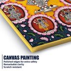 Eternal Darshan of Shrinathji Surrounded by Divine Forms Pichwai Canvas Wall Painting