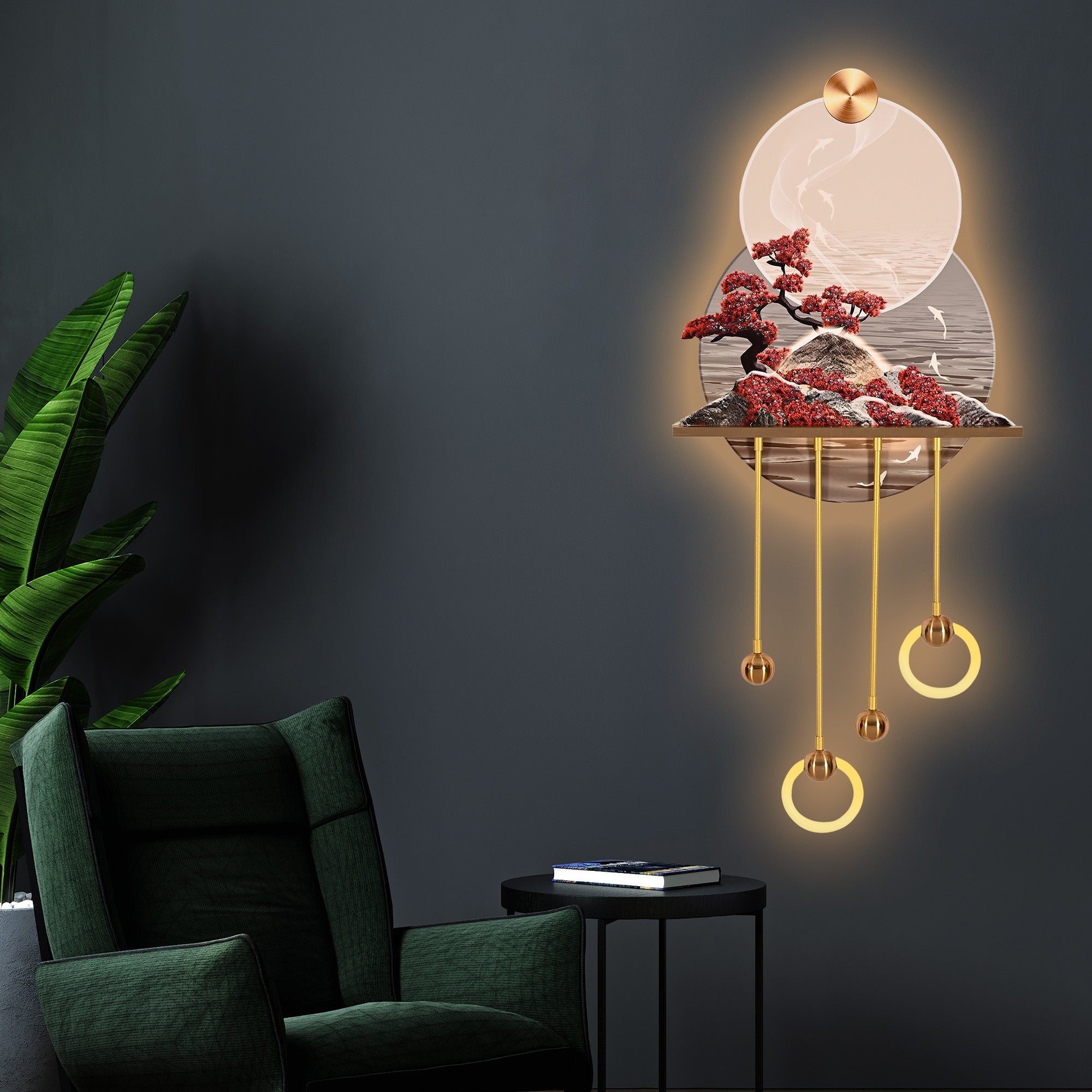 Eternal Nature Crystal Glass Backlit LED Painting