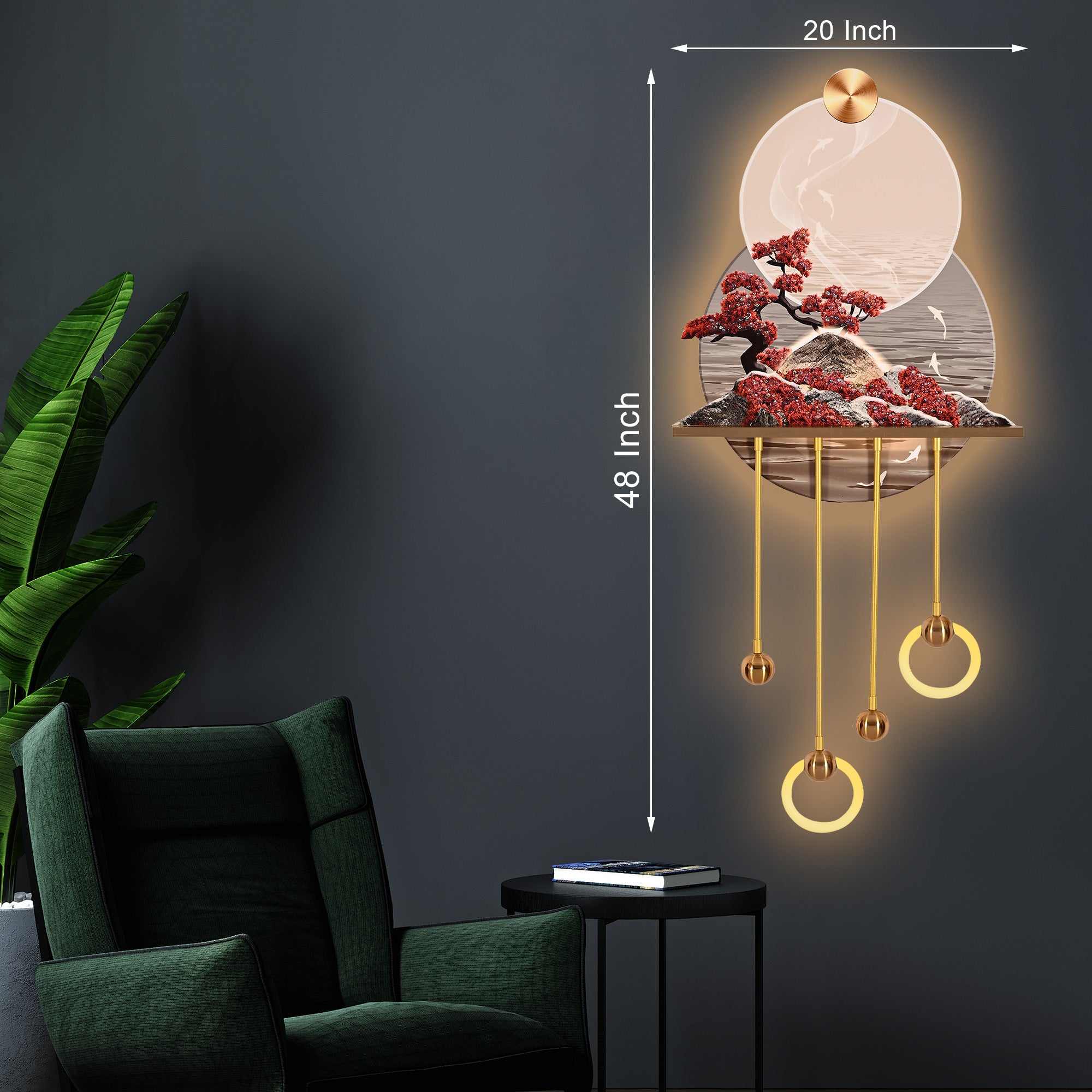 Eternal Nature Crystal Glass Backlit LED Painting