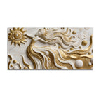 Ethereal Gold Goddess 3D Canvas Wall Painting