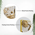 Ethereal Gold Goddess 3D Canvas Wall Painting